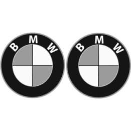BMW Motorrad Round Logo Stickers – Style 4 Tank Helmet Decals (2-Pack)