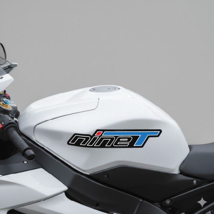 Bmw Nine T Black And Blue Stickers Decals x2 - DecalsHouse
