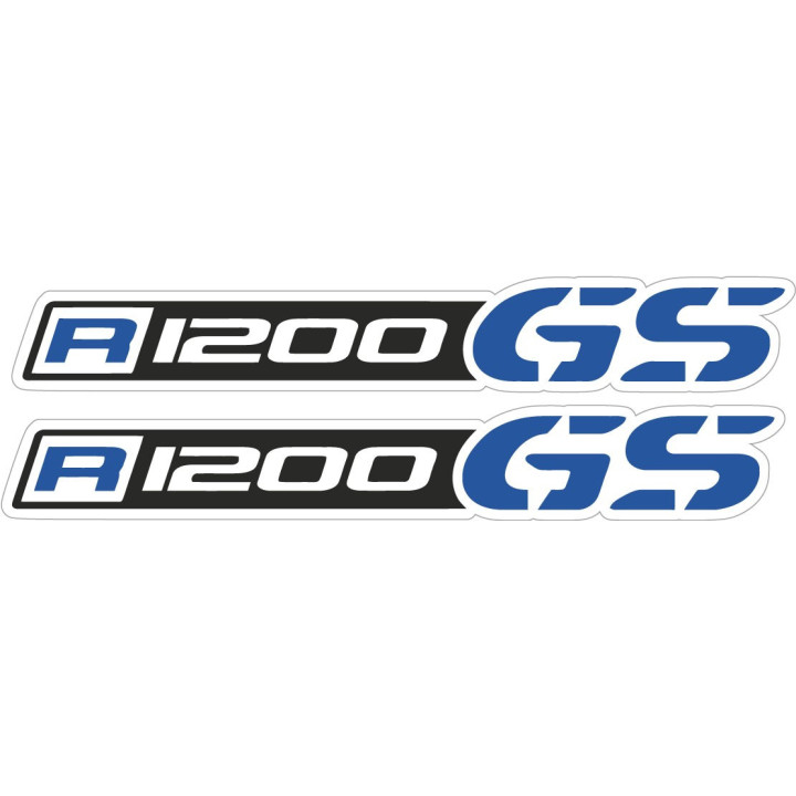 Bmw R 1200 Gs Black And Blue Stickers Decals x2 - DecalsHouse