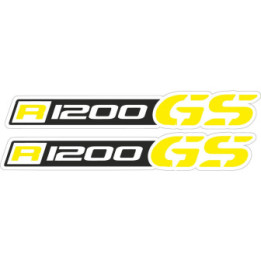 Bmw R 1200 Gs Black And Yellow Stickers Decals x2 - DecalsHouse