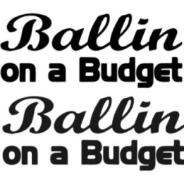 Buy Ballin On A Budget Sticker Online