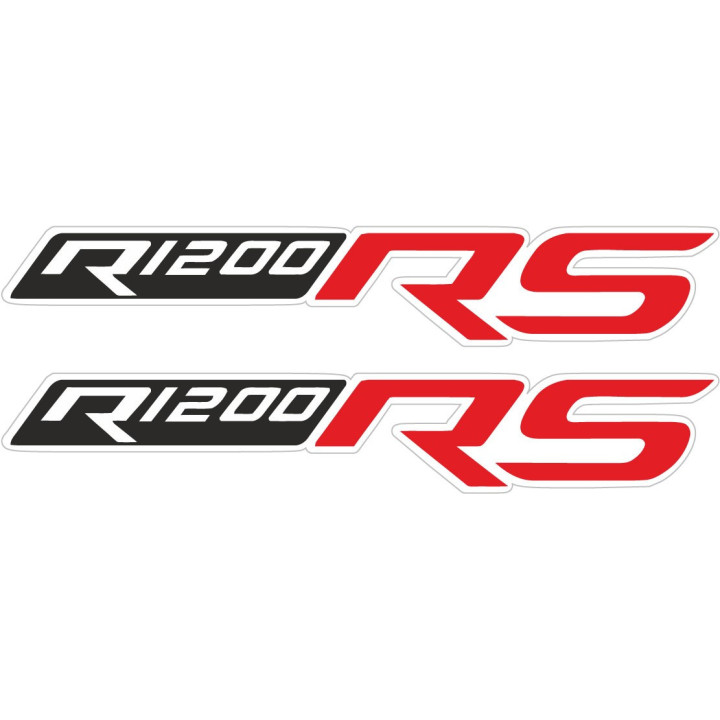 Bmw R 1200 Rs Black And Red Stickers Decals x2 - DecalsHouse