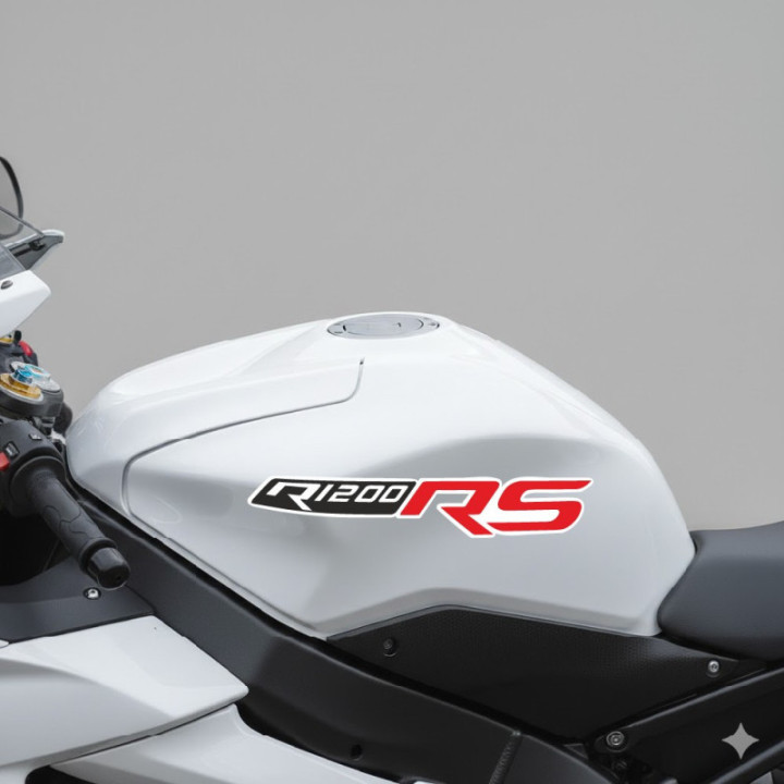 Bmw R 1200 Rs Black And Red Stickers Decals x2 - DecalsHouse