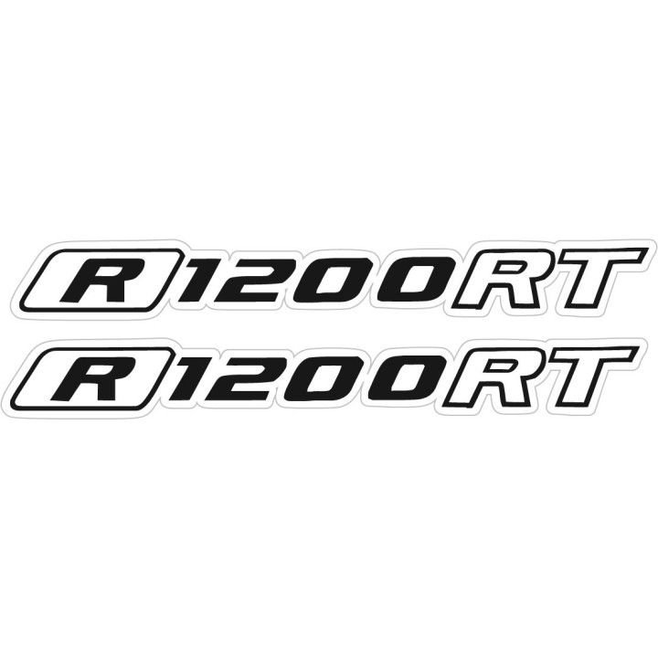 Bmw R 1200 Rt Black And Grey Style 2 Stickers Decals x2 - DecalsHouse