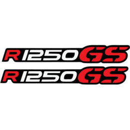 Bmw R 1250 Gs Black And Red Style 2 [Converted] Stickers Decals x2 - DecalsHouse