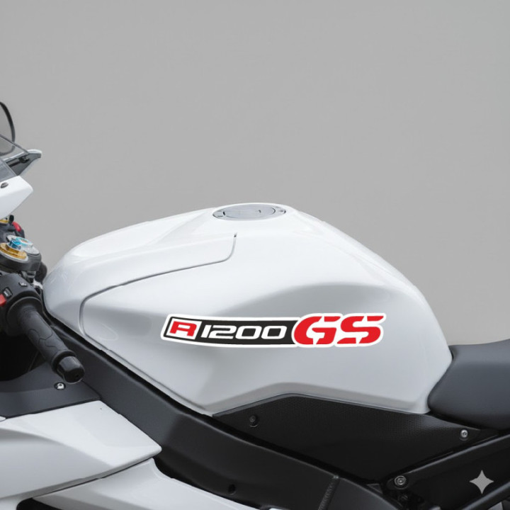 Bmw R 1250 Gs Black And Red Style 3 Stickers Decals x2 - DecalsHouse