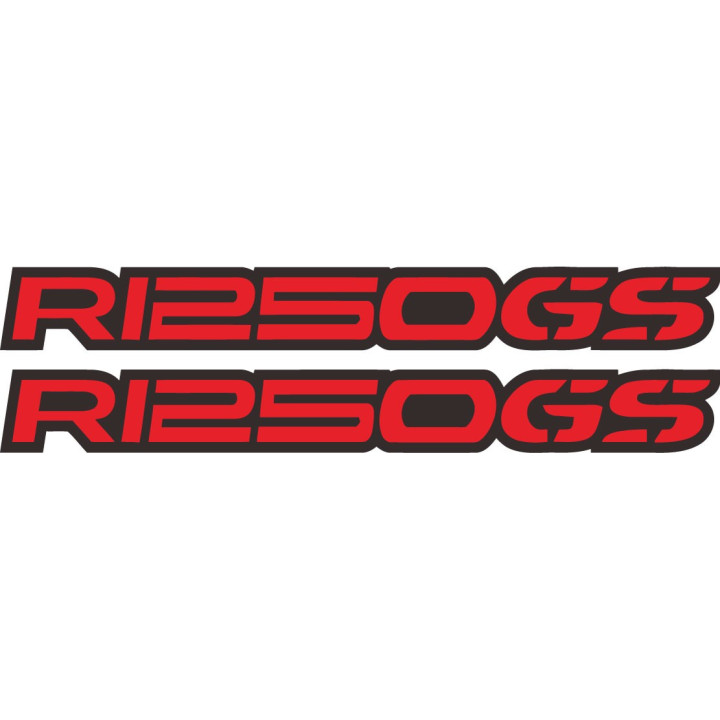 Bmw R 1250 Gs Red Stickers Decals x2 - DecalsHouse