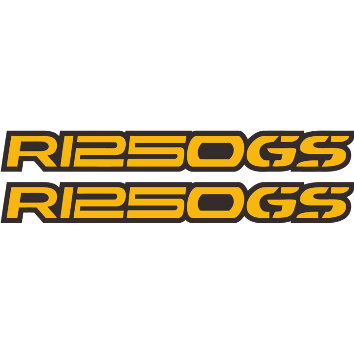 Bmw R 1250 Gs Yellow Stickers Decals x2 - DecalsHouse