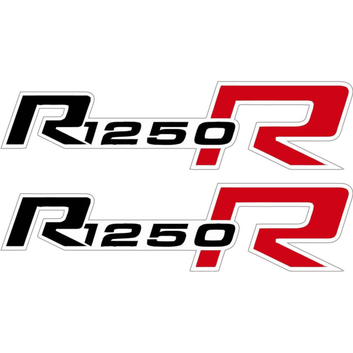 Bmw R 1250 R Black And Red Stickers Decals x2 - DecalsHouse