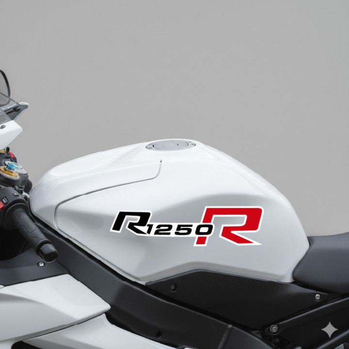Bmw R 1250 R Black And Red Stickers Decals x2 - DecalsHouse