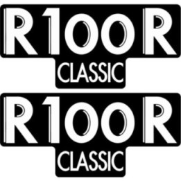 Bmw R100 R Black And White Stickers Decals x2 - DecalsHouse