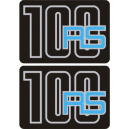 Bmw R100 Rs Black And Blue Stickers Decals x2 - DecalsHouse