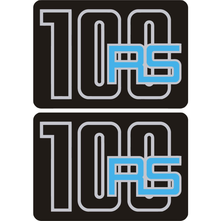 Bmw R100 Rs Black And Blue Stickers Decals x2 - DecalsHouse