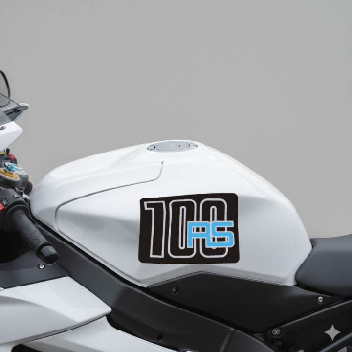 Bmw R100 Rs Black And Blue Stickers Decals x2 - DecalsHouse
