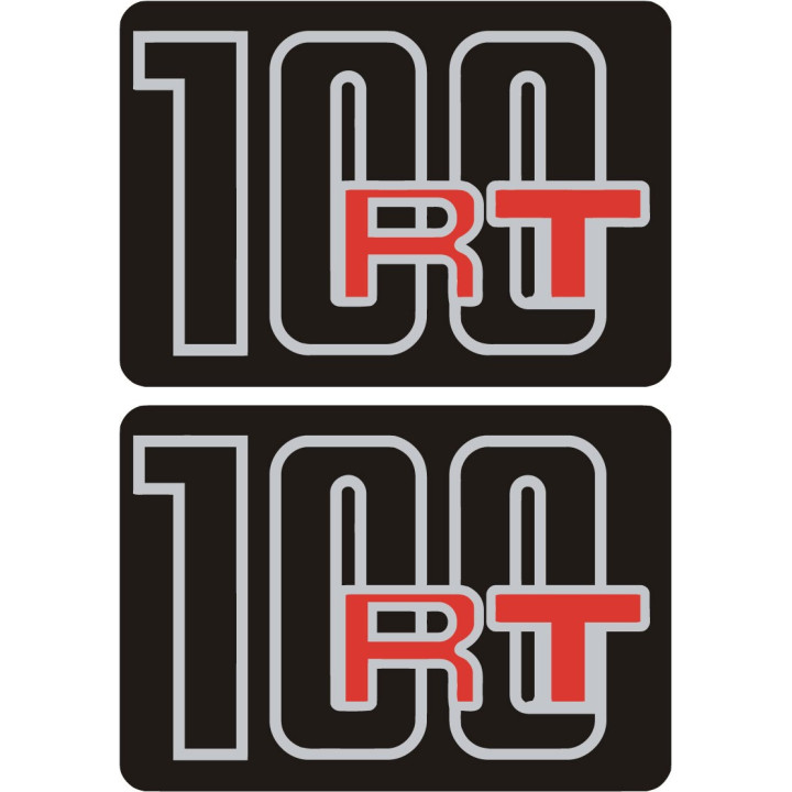 Bmw R100 Rt Black And Red Stickers Decals x2 - DecalsHouse