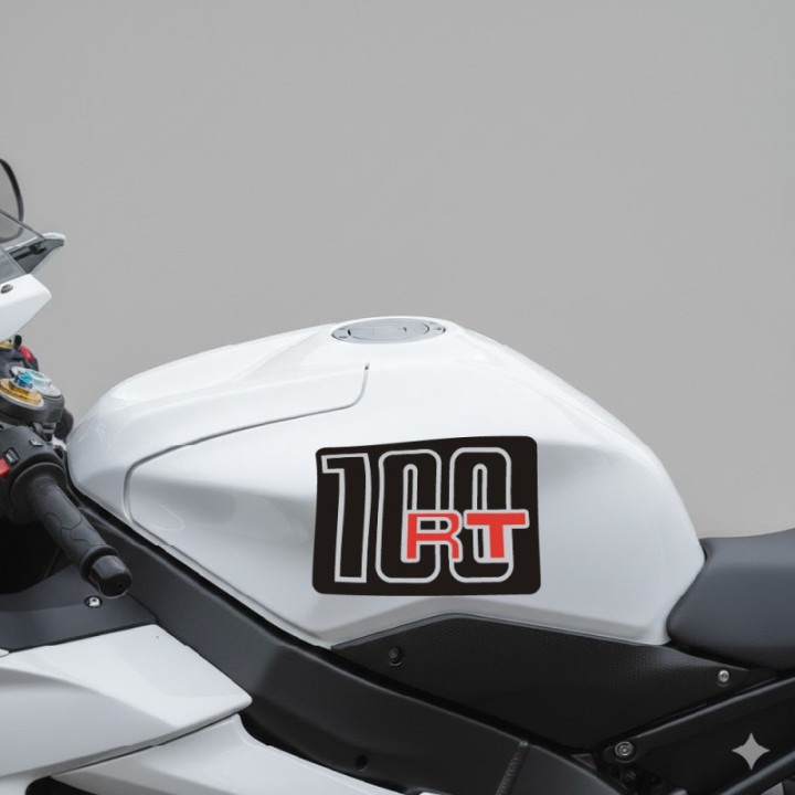 Bmw R100 Rt Black And Red Stickers Decals x2 - DecalsHouse
