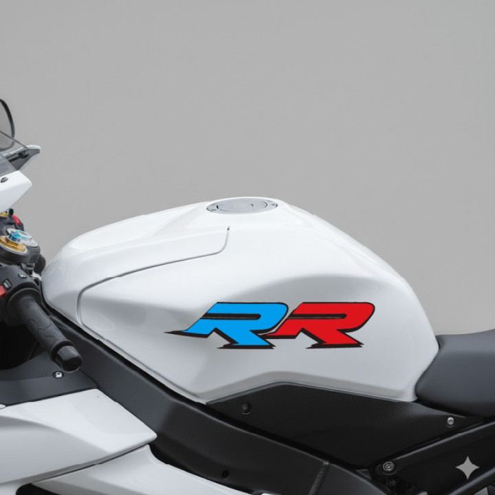 Bmw Rr Red And Blue [Converted] Stickers Decals x2 - DecalsHouse