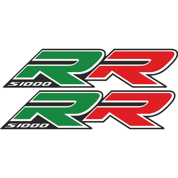 Bmw S 1000 R Green And Red Stickers Decals x2 - DecalsHouse