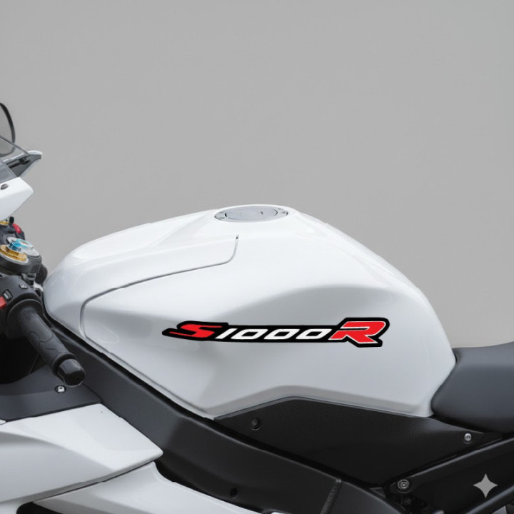 Bmw S 1000 R Red And White Stickers Decals x2 - DecalsHouse