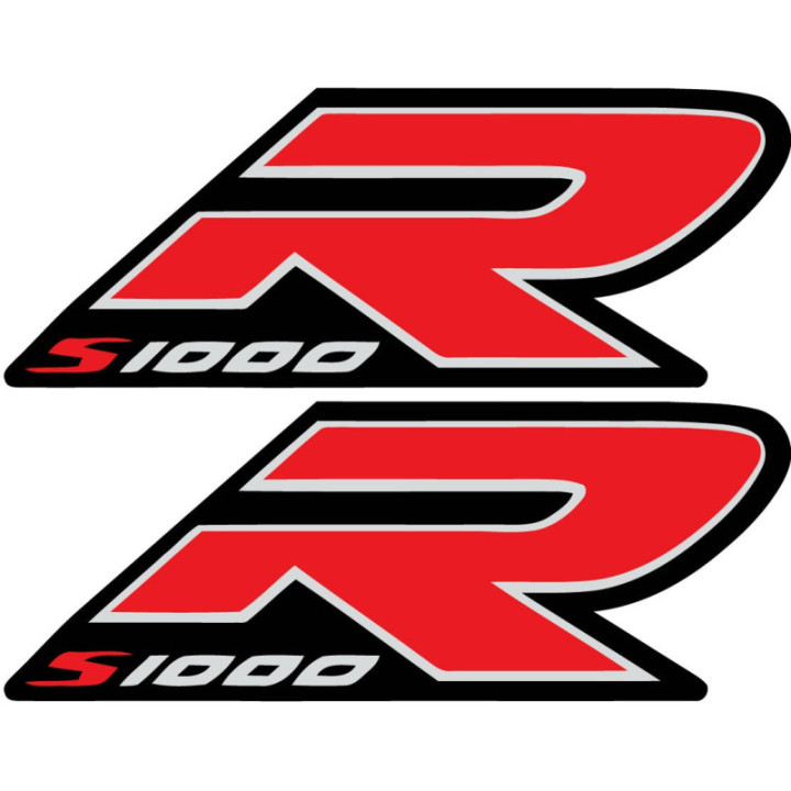 Bmw S 1000 R Red And White Style 2 Stickers Decals x2 - DecalsHouse