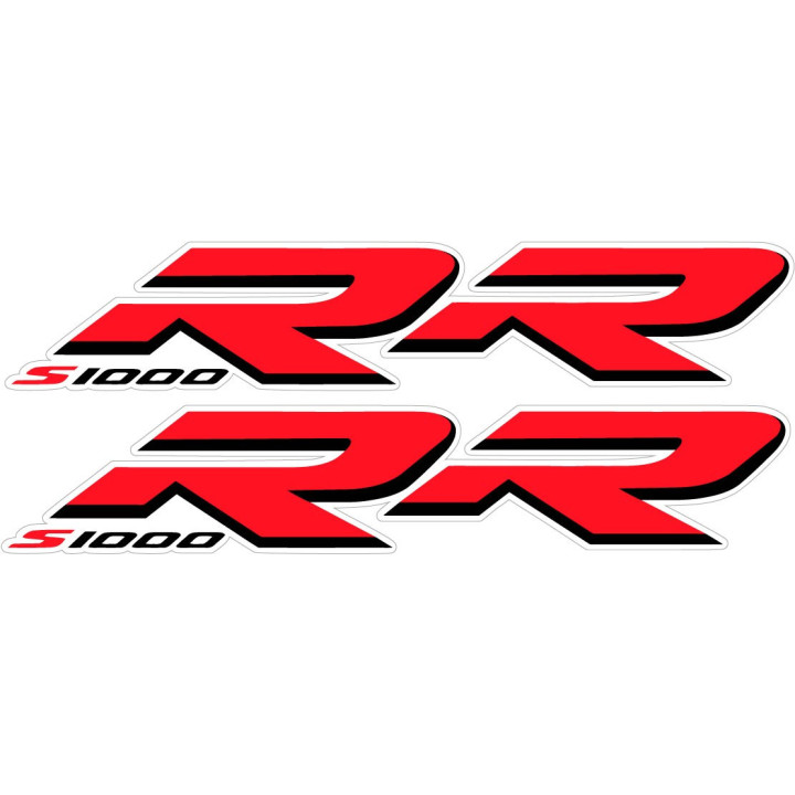 Bmw S 1000 Rr Red Stickers Decals x2 - DecalsHouse