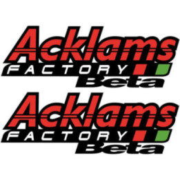 Acklams Factory Beta Stickers Decals 2x - DecalsHouse