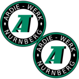 Ardie Logo Round Style 2 Stickers Decals 2x - DecalsHouse