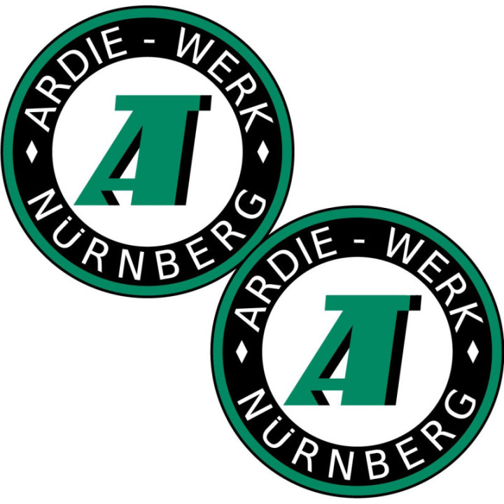 Ardie Logo Round Style 2 Stickers Decals 2x - DecalsHouse