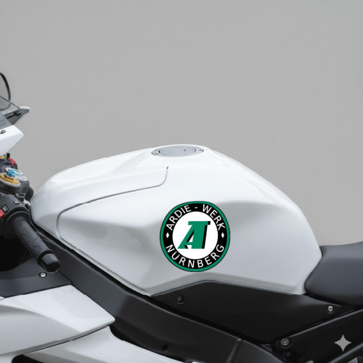 Ardie Logo Round Style 2 Stickers Decals 2x - DecalsHouse