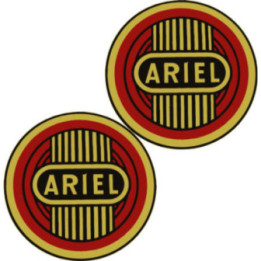 Ariel Logo Round Stickers Decals 2x - DecalsHouse