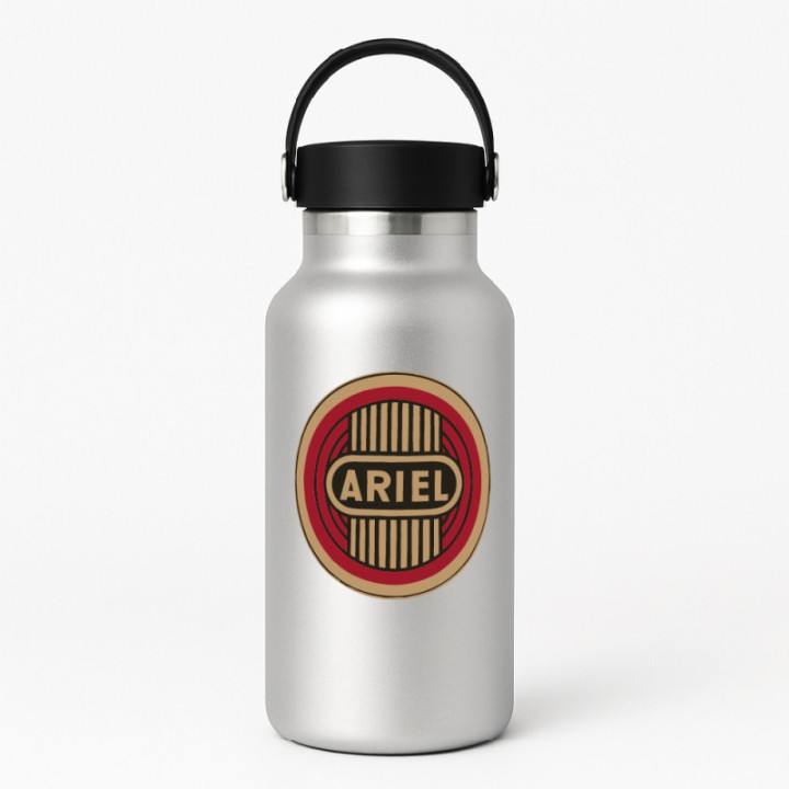 Ariel Logo Round Style 2 Stickers Decals 2x - DecalsHouse