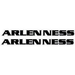Arlen Ness Lettering Stickers Decals 2x - DecalsHouse
