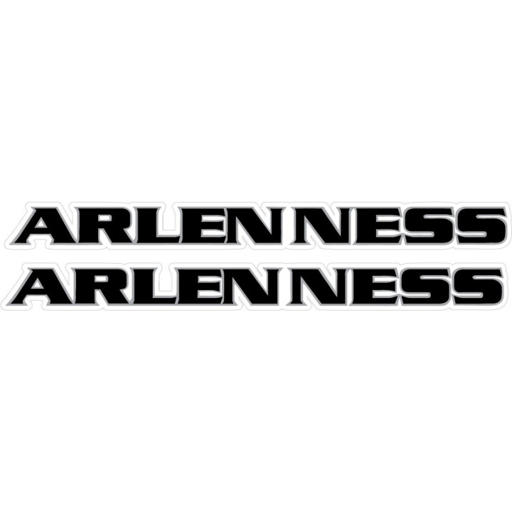 Arlen Ness Lettering Stickers Decals 2x - DecalsHouse