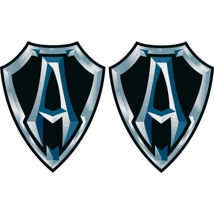 Arlen Ness Logo Badge Stickers Decals 2x - DecalsHouse