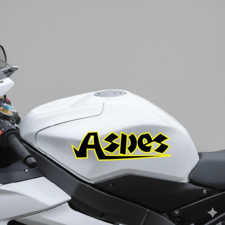 Aspes Logo Yellow Stickers Decals 2x - DecalsHouse