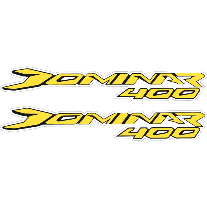 Bajaj Dominar 400 Yellow Stickers Decals 2x - DecalsHouse