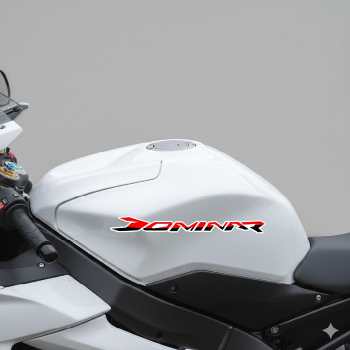 Bajaj Dominar Lettering Stickers Decals 2x - DecalsHouse