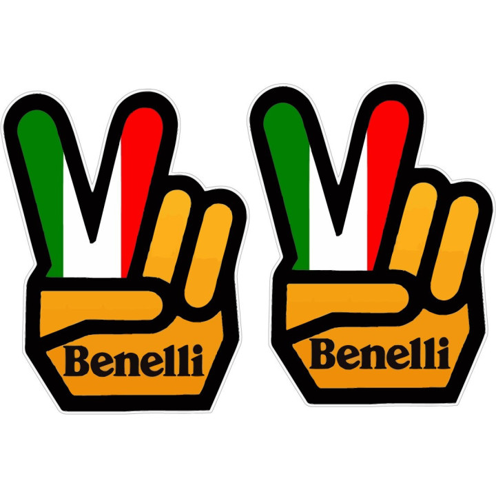 Benelli Love Stickers Decals 2x - DecalsHouse