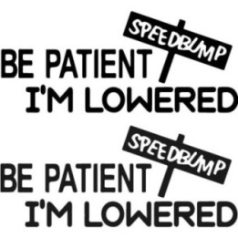 Buy Be Patient Im Lowered 3 Decal Sticker Online