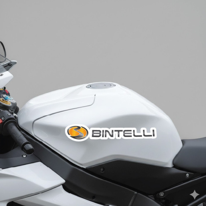 Bintelli Stickers - Electric Scooter Logo Decals (2-Pack)