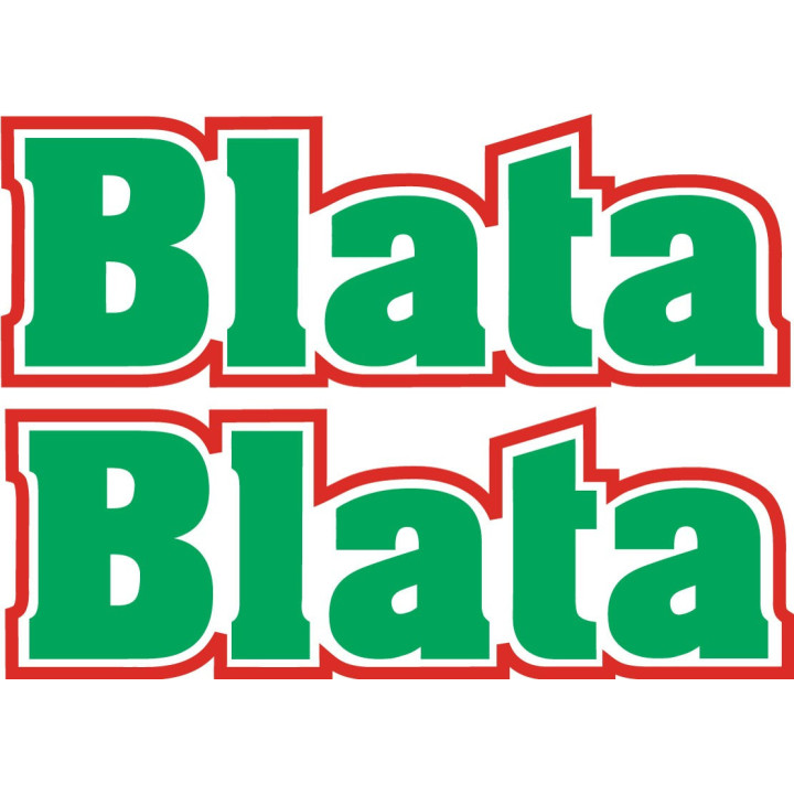 Blata Logo Stickers Decals 2x - DecalsHouse
