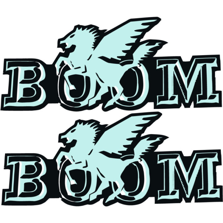 Boom Trikes Stickers – Trike Body Panel Decals (2-Pack)