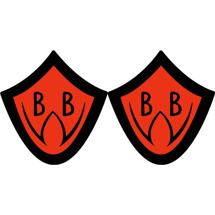 Bourget Logo Stickers Decals 2x - DecalsHouse