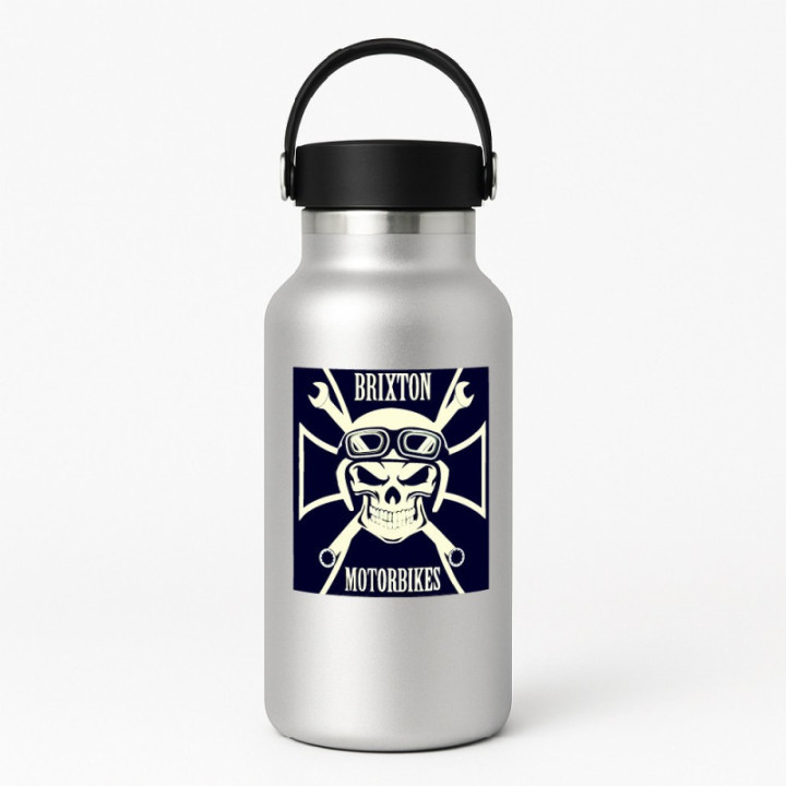 Brixton Skull Logo Stickers Decals 2x - DecalsHouse