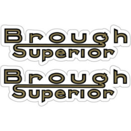 Brough Superior Logo Stickers Decals 2x - DecalsHouse
