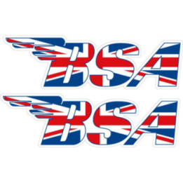 Bsa Logo British Stickers Decals 2x - DecalsHouse