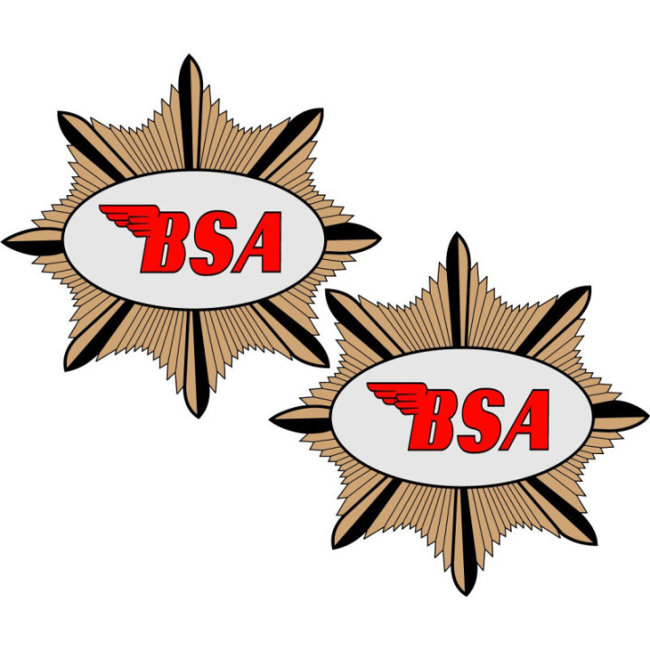 Bsa Logo Emblem Stickers Decals 2x - DecalsHouse