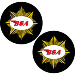 Bsa Logo Round Stickers Decals 2x - DecalsHouse
