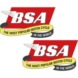 Bsa Logo Style 3 Stickers Decals 2x - DecalsHouse