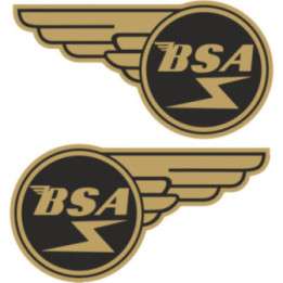 Bsa Logo Wings Both Sides Stickers Decals 2x - DecalsHouse